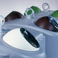 Containers for different types of recycable material